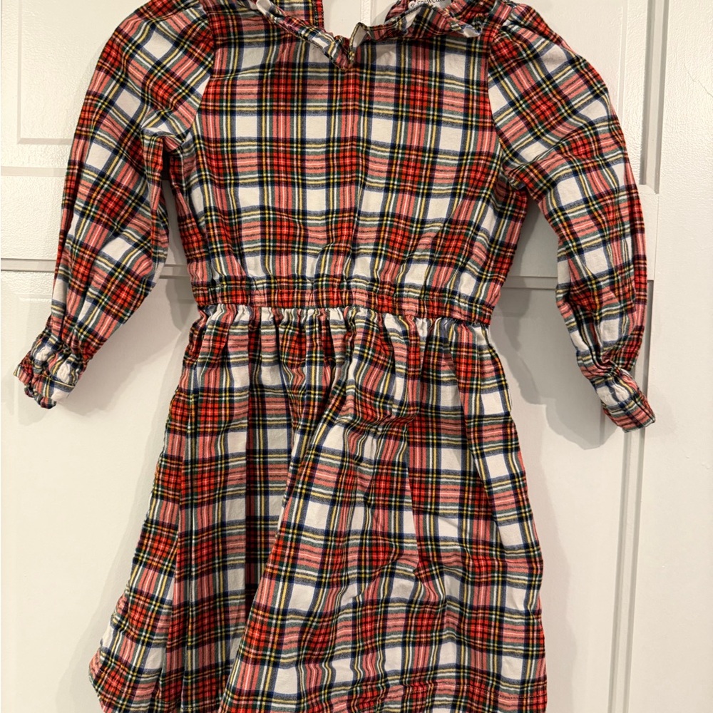 Crewcuts Red and White Plaid Kids Dress